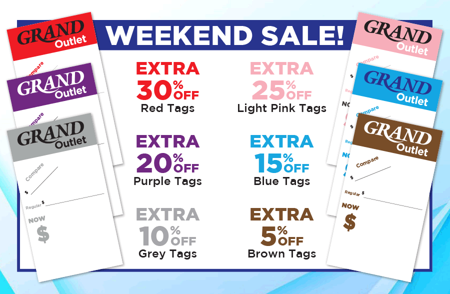 tags for discount based on colors